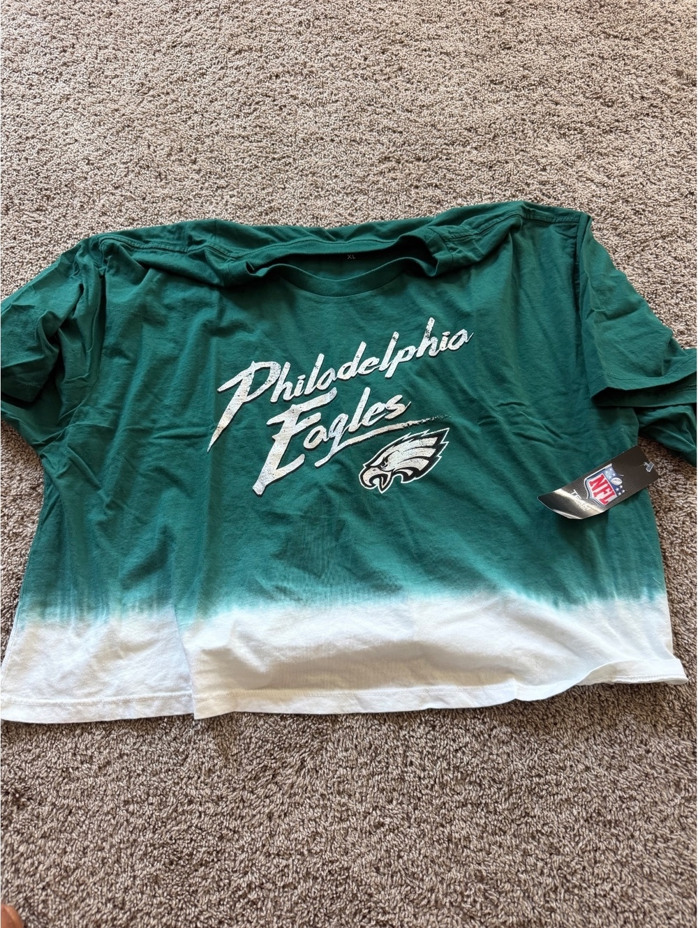 Philadelphia Eagles Majestic Threads Tie-Dye T-Shirt XL